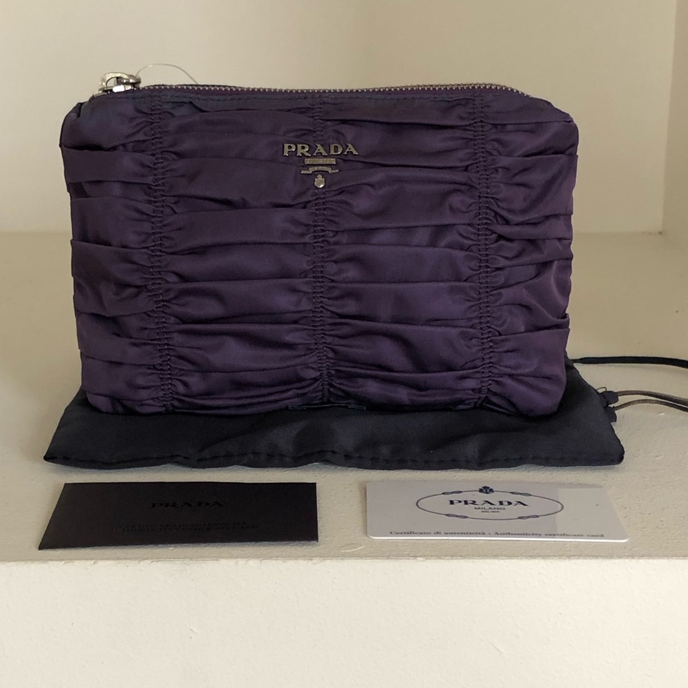 Prada Nylon Pouch NWT, Dust bag & COA